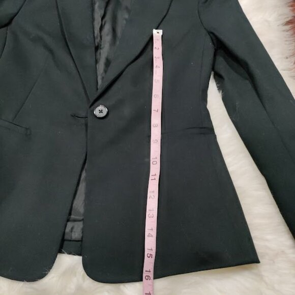 Babaton Atelier Long Sleeve Notch Lapel Single Breasted Blazer Black Women's XS - Picture 15 of 16
